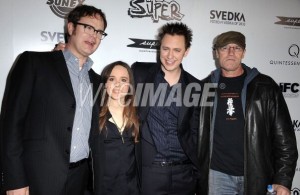 SUPER Premiere Rainn Wilson, Ellen Page, James Gunn, Michael Rooker